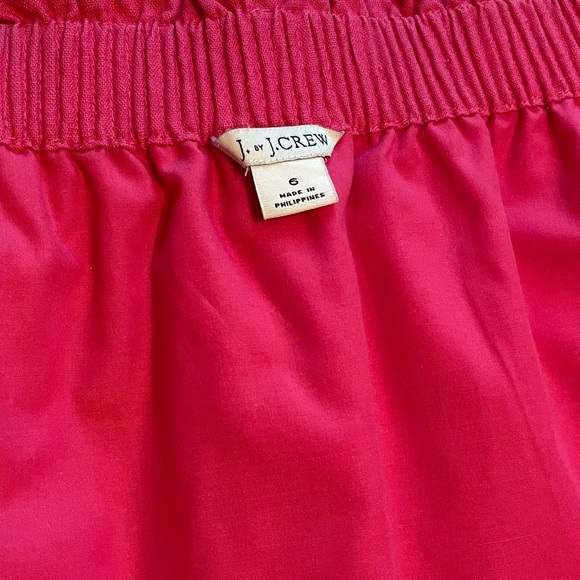 J Crew Factory Scalloped Sidewalk Skirt in Wild Fuchsia Pink Size 6 - Picture 6 of 6